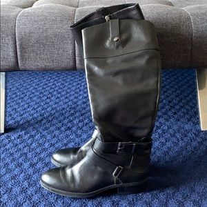 Black riding boots